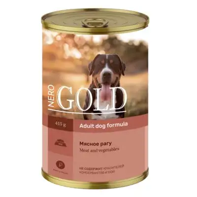 Купить nero gold super premium консервы для собак "мясное рагу", (meat and vegetables)