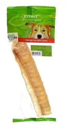 Купить titbit лакомство для собак трахея говяжья (в мягк. уп-ке), 24-26 см - 0320