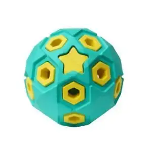 Купить homepet silver series игрушка для собак мяч звездное небо бирюзово-желтый каучук