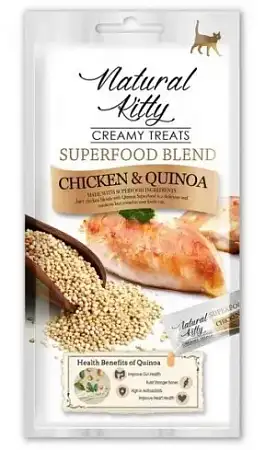 Купить pettric natural kitty Лакомства для кошек крем-суп для кошек курица и киноа