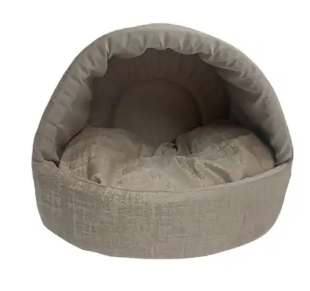 Купить homepet indigo latte №1  домик эстрада бежево-золотистый для собак и кошек