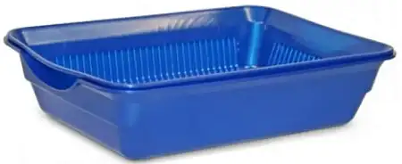 Купить homecat atlantis Туалет для кошек с сеткой синий перламутр