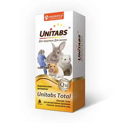 Unitabs витамины для кроликов, птиц и грызунов