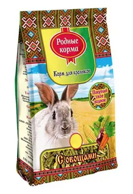 Родные корма Сухой корм для кроликов с овощами
