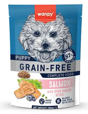 Wanpy Dog сухой корм для щенков с лососем