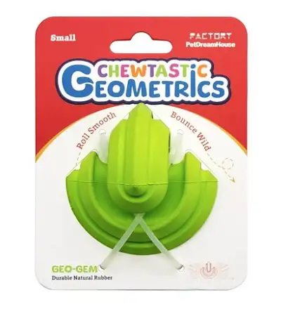 Купить petdreamhouse игрушка интерактивная для собак из натурального каучука chewtastic geometrics geo-astroroll зеленый
